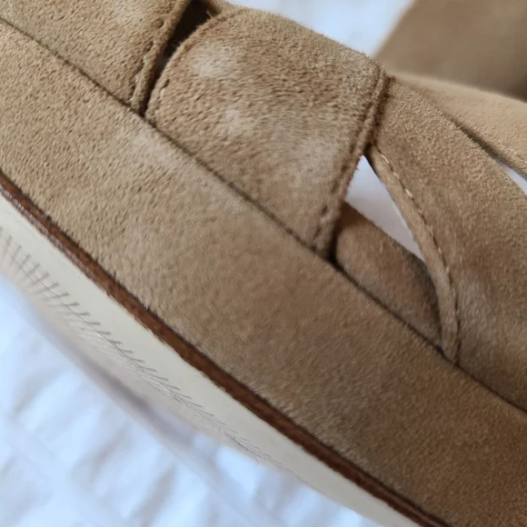 MICHAEL by Michael Kors platform suede women's sandals size 11 tan brown… - Picture 7 of 15